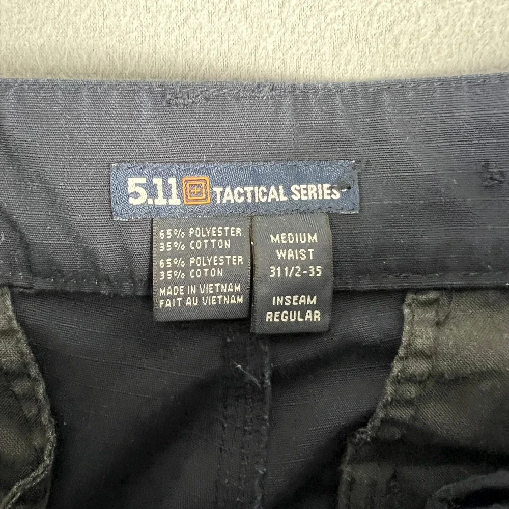5.11 Tactical Relaxed Fit TDU Cargo Pants Mens Fit 30x31 Navy‎ Blue Rip Stop